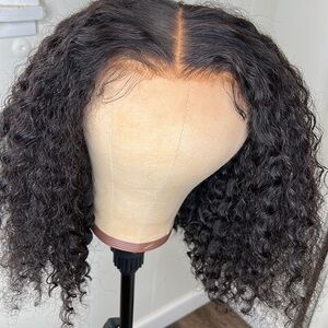Glueless kinky curly closure